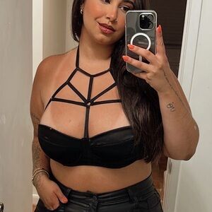 AKIRA Black Strappy Crop Top